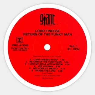 Return of the Funky Man (1992) Sticker